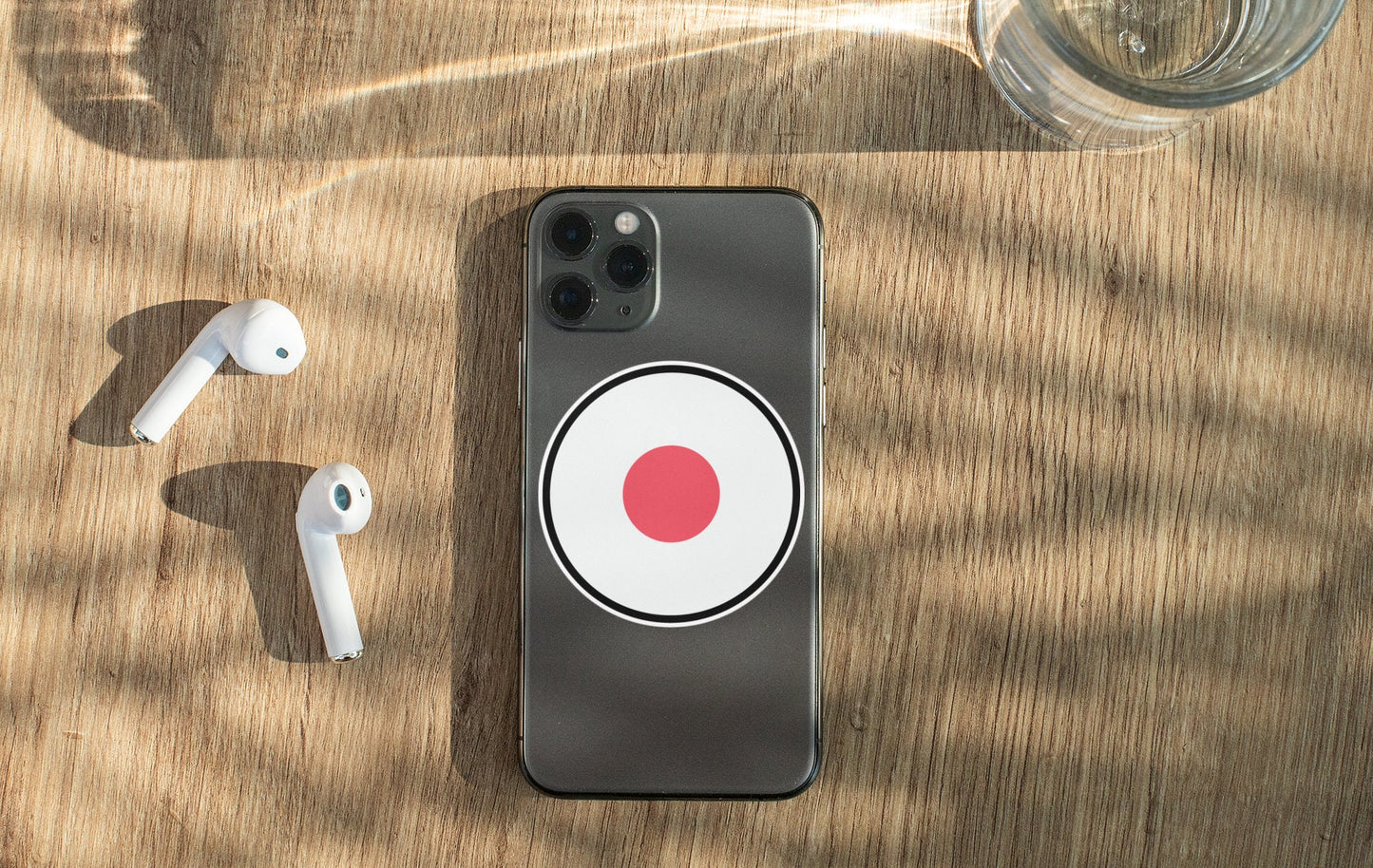 Japan Flag Circle Sticker Decal