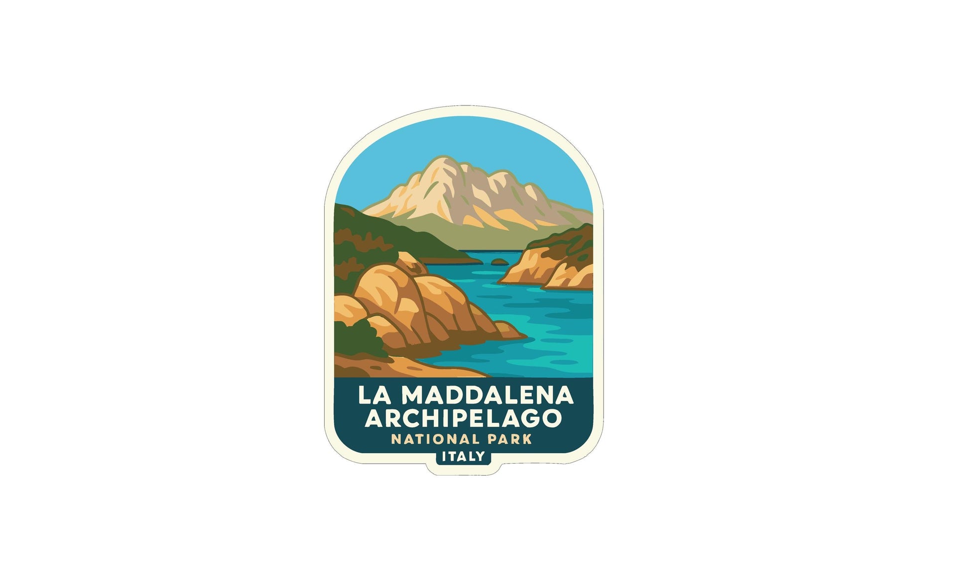 a logo for the La Maddalena Archipelago National Park in Italy.