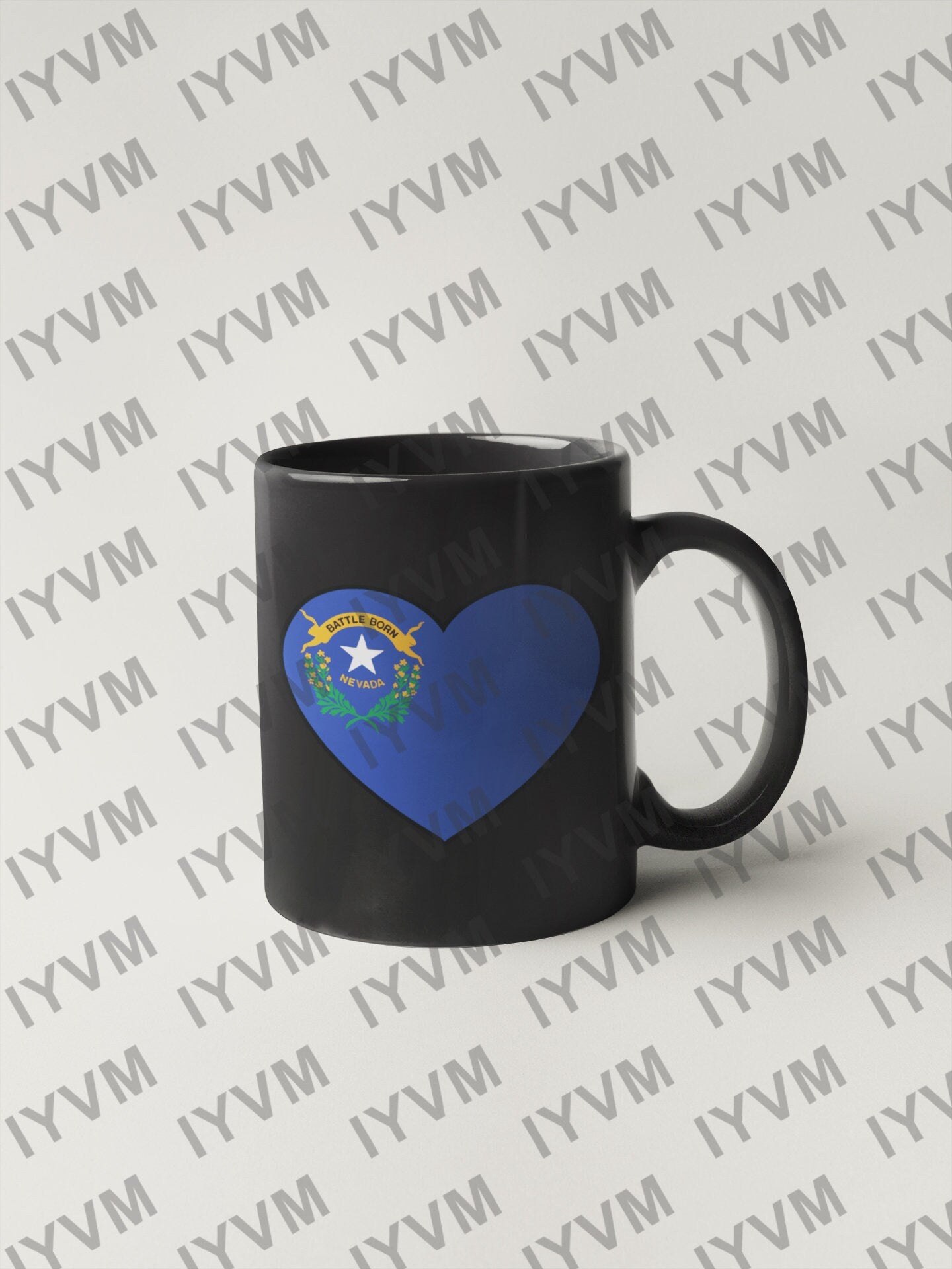 State of Nevada Flag Heart Sticker Decal  USA Nevada State  Carson City  The Silver State  Battle Born State  Sagebrush State Casino State