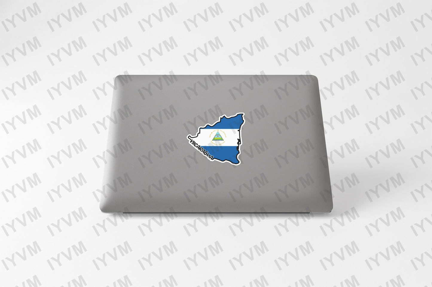 Nicaragua Map Flag Sticker Decal / Republic of Nicaragua / República de Nicaragua / En Dios confiamos / Managua /