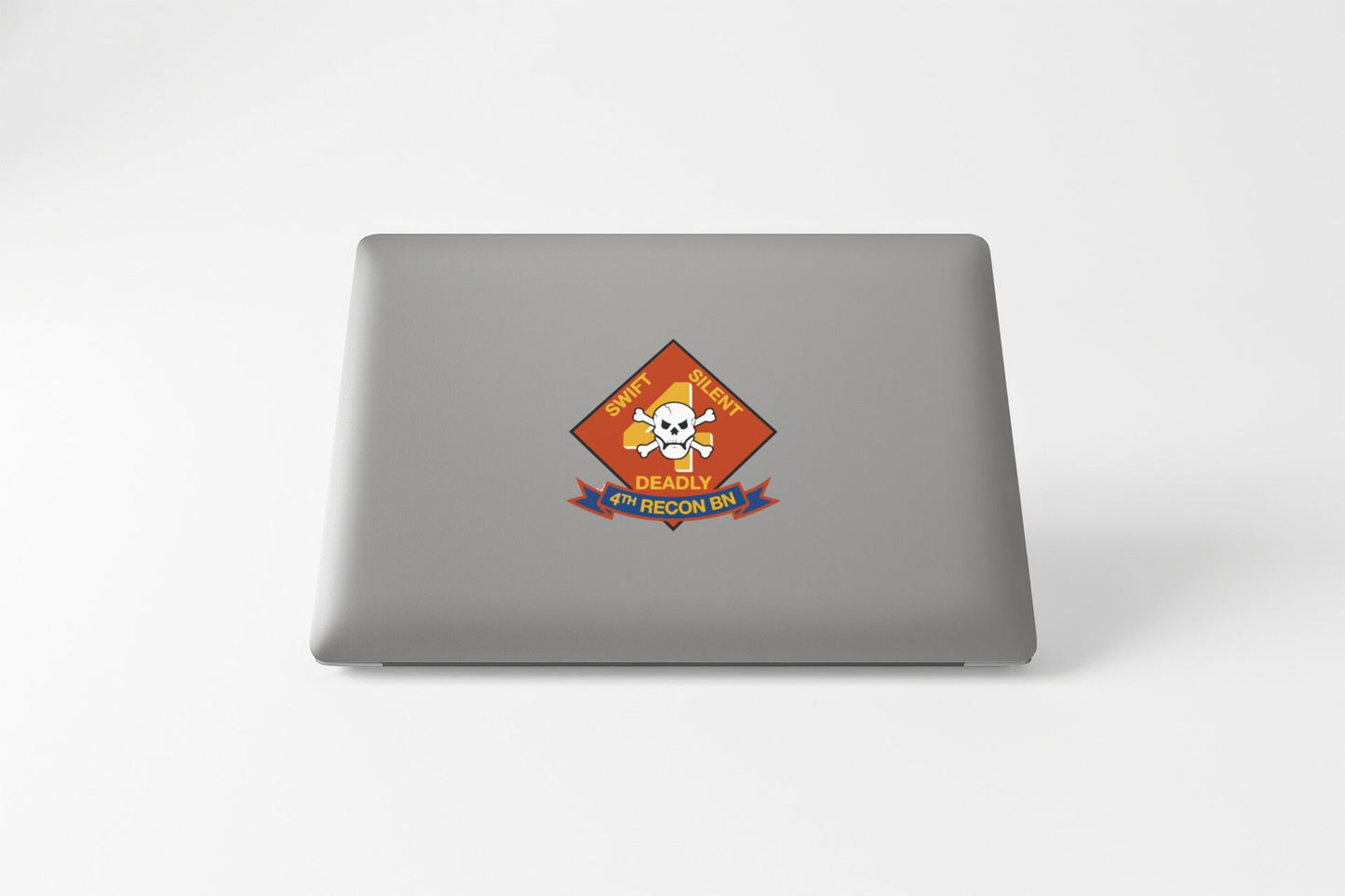 US Marine Corps Badge Sticker Decal  4th Reconnaissance Battalion Swift, Silent, Deadly Car Sticker Bumper Sticker for Car Emblem