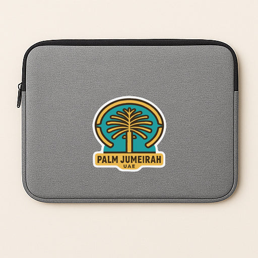 Palm Jumeirah UAE Iron On Heat Transfer Vinyl HTV Die-Cut Symbolic Landmark