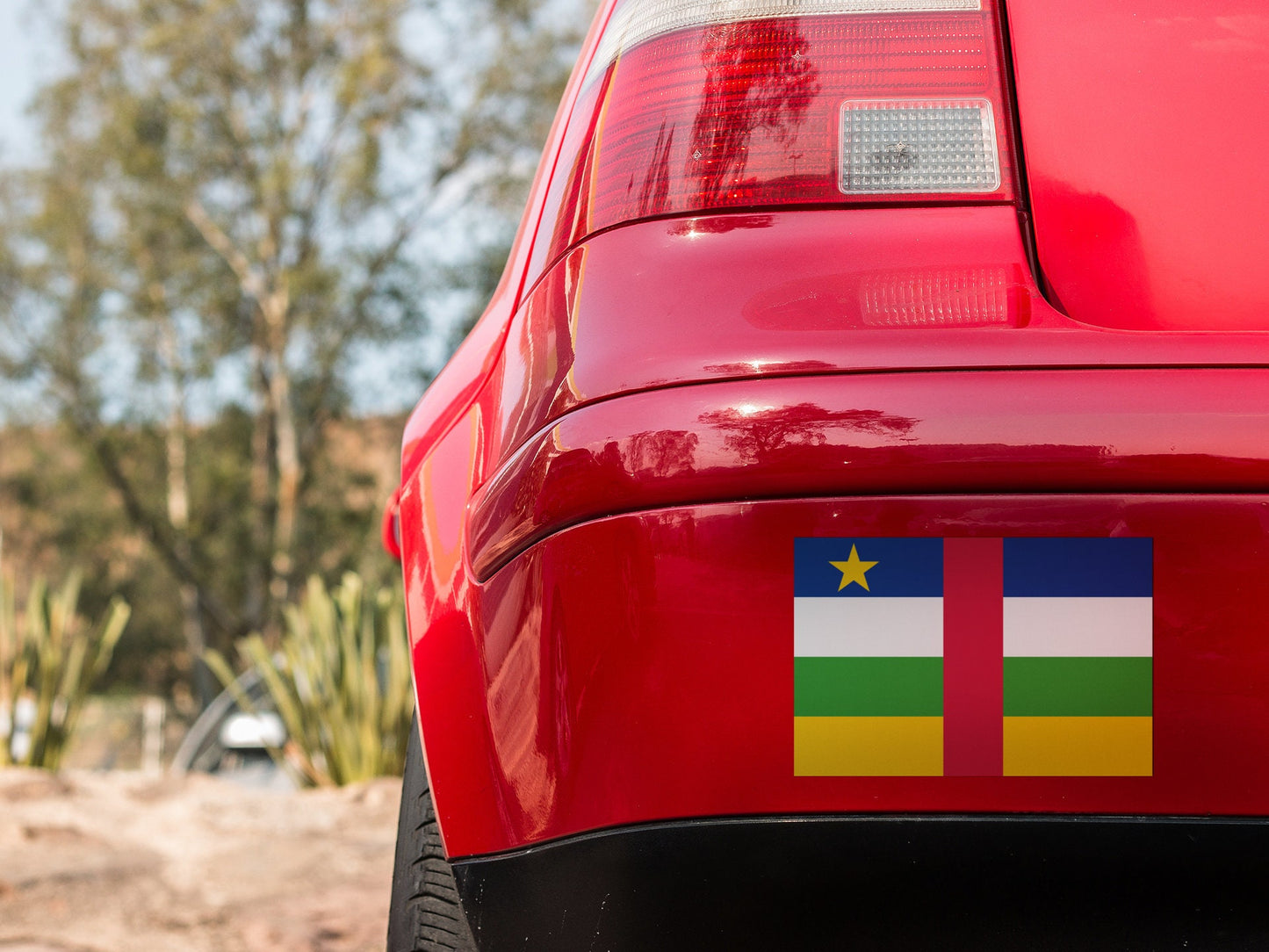 Central African Republic Flag Sticker Decal