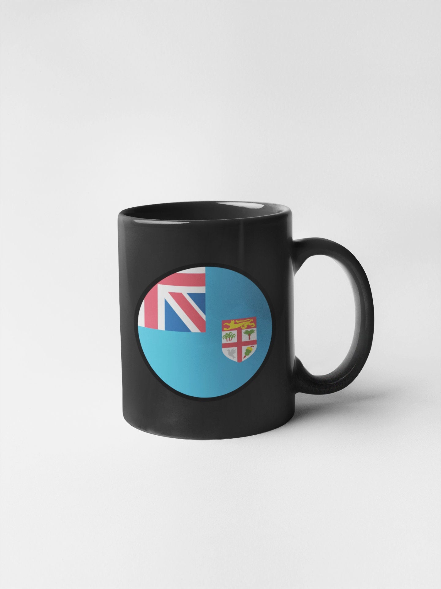 Fiji Flag Circle Sticker Decal