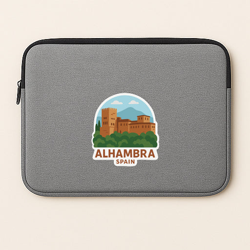 Alhambra of Granada Spain Iron On Heat Transfer Vinyl HTV Die-Cut Symbolic
