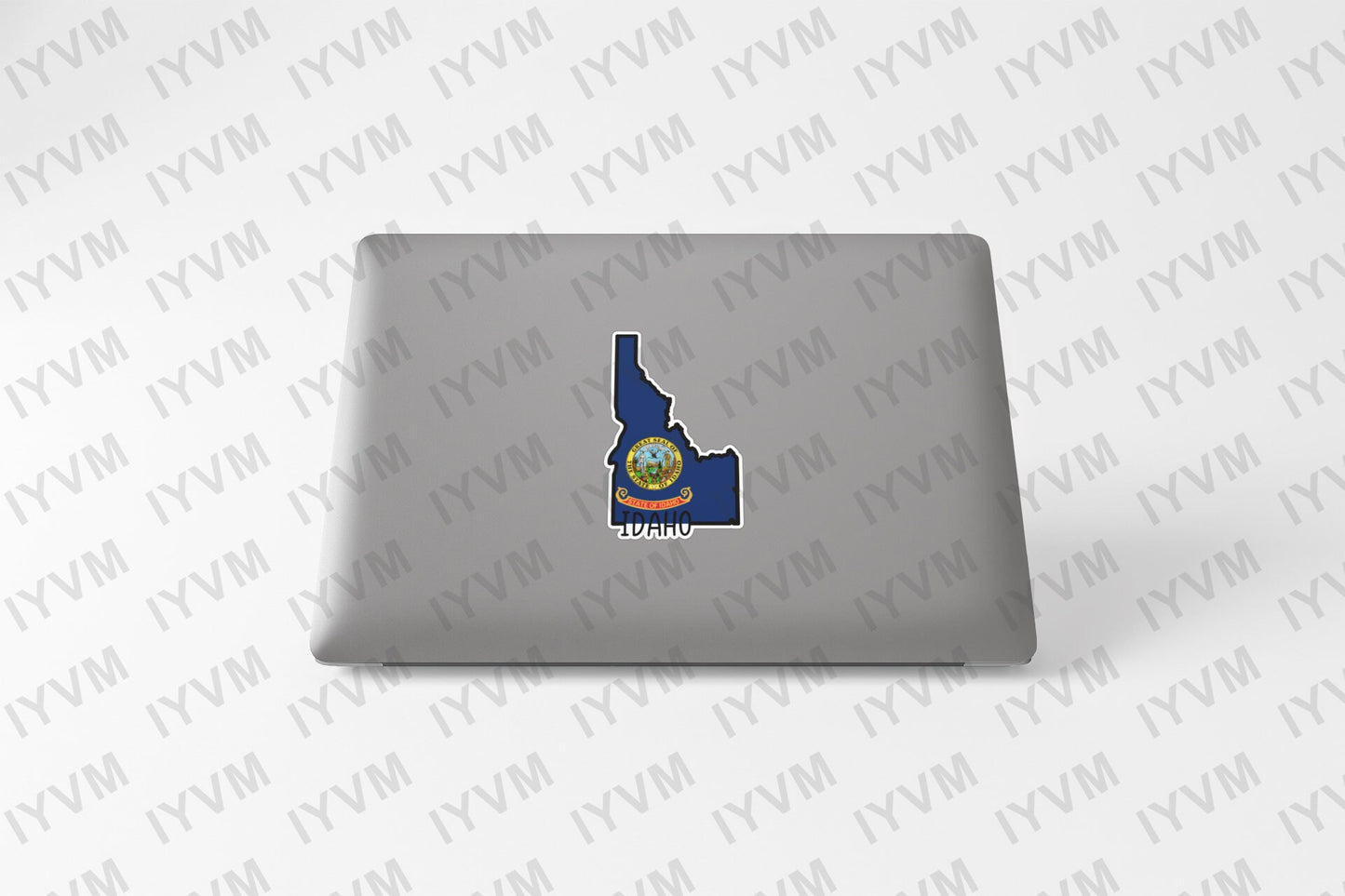 State of Idaho Map Flag Sticker Decal  USA Idaho State  Boise  The Gem State  Gem of the Mountains  Little Ida / Spud State