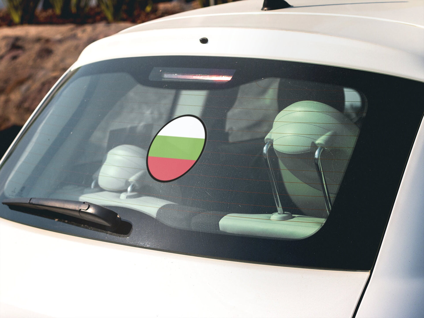 Bulgaria Flag Circle Sticker Decal