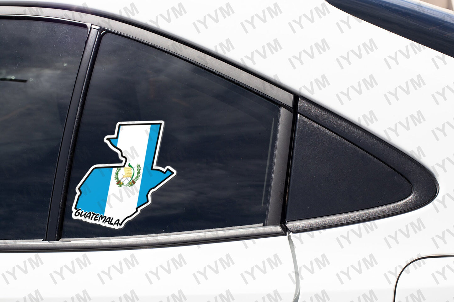 Guatemala Map Flag Sticker Decal / Republic of Guatemala / República de Guatemala / Libre Crezca Fecundo / Guatemala City / Guatemalan /
