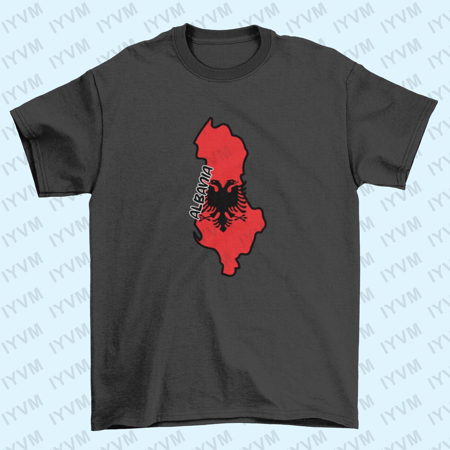 Albania Map Iron On Heat Transfer Vinyl HTV / Tirana / Ti Shqipëri, më jep nder, më jep emrin Shqipëtar / Albanian
