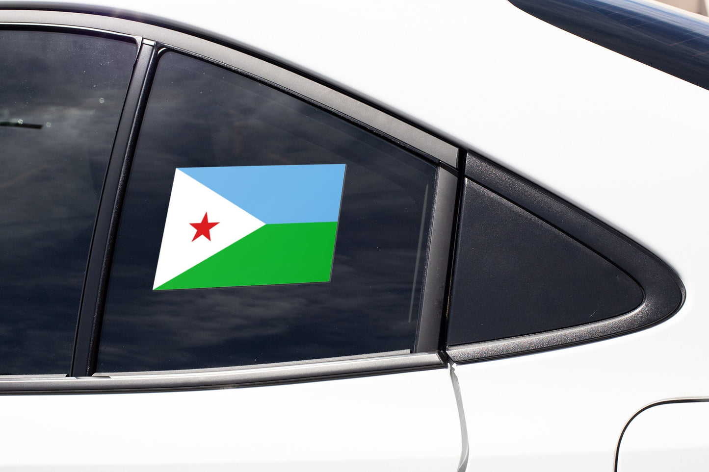 Djibouti Flag Sticker Decal