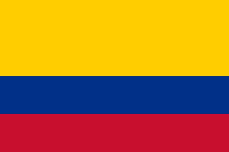 Colombia Flag Iron On Heat Transfer Vinyl HTV / Republic of Colombia / Libertad y Orden / Bogotá / Colombian