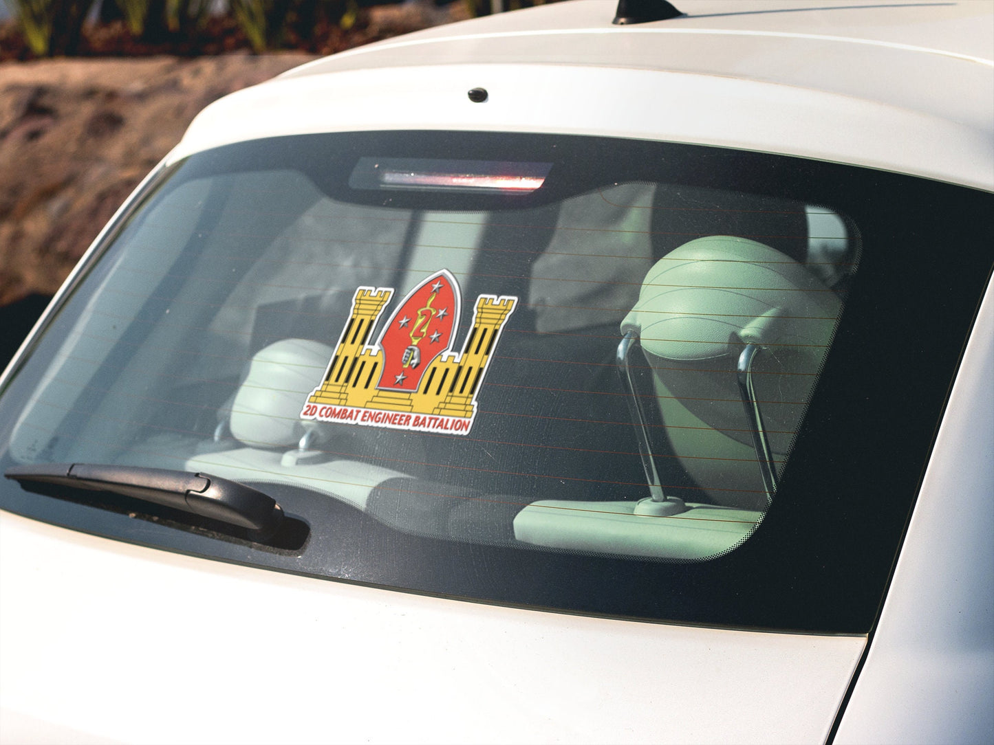 US Marine Corps Badge Sticker Decal  2nd Combat Engineer Battalion That Other Battalion Car Sticker Bumper Sticker for Car Emblem