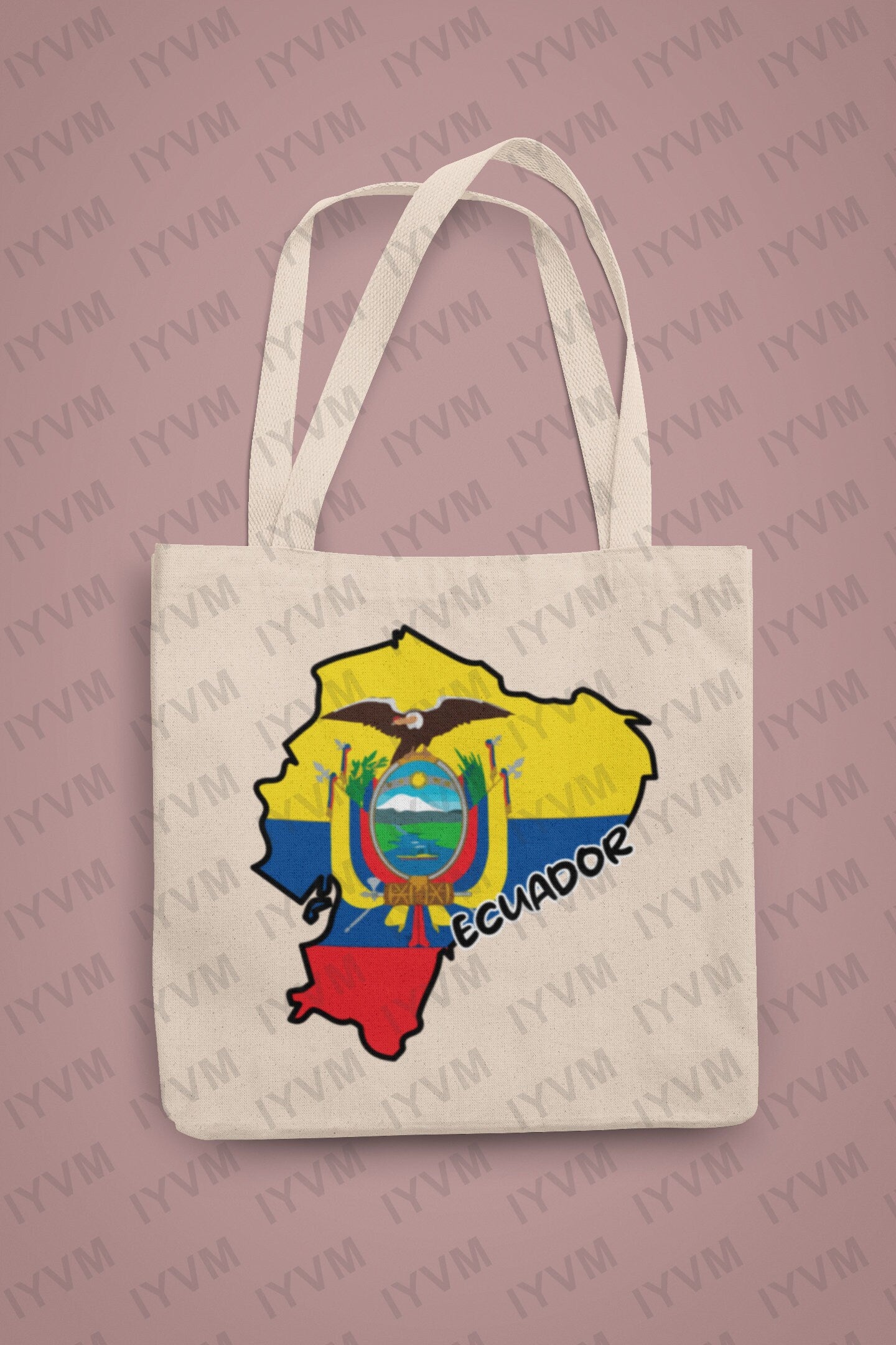 Ecuador Map Iron On Heat Transfer Vinyl HTV / Republic of Ecuador / Dios, patria y libertad / Quito / Ecuadorian
