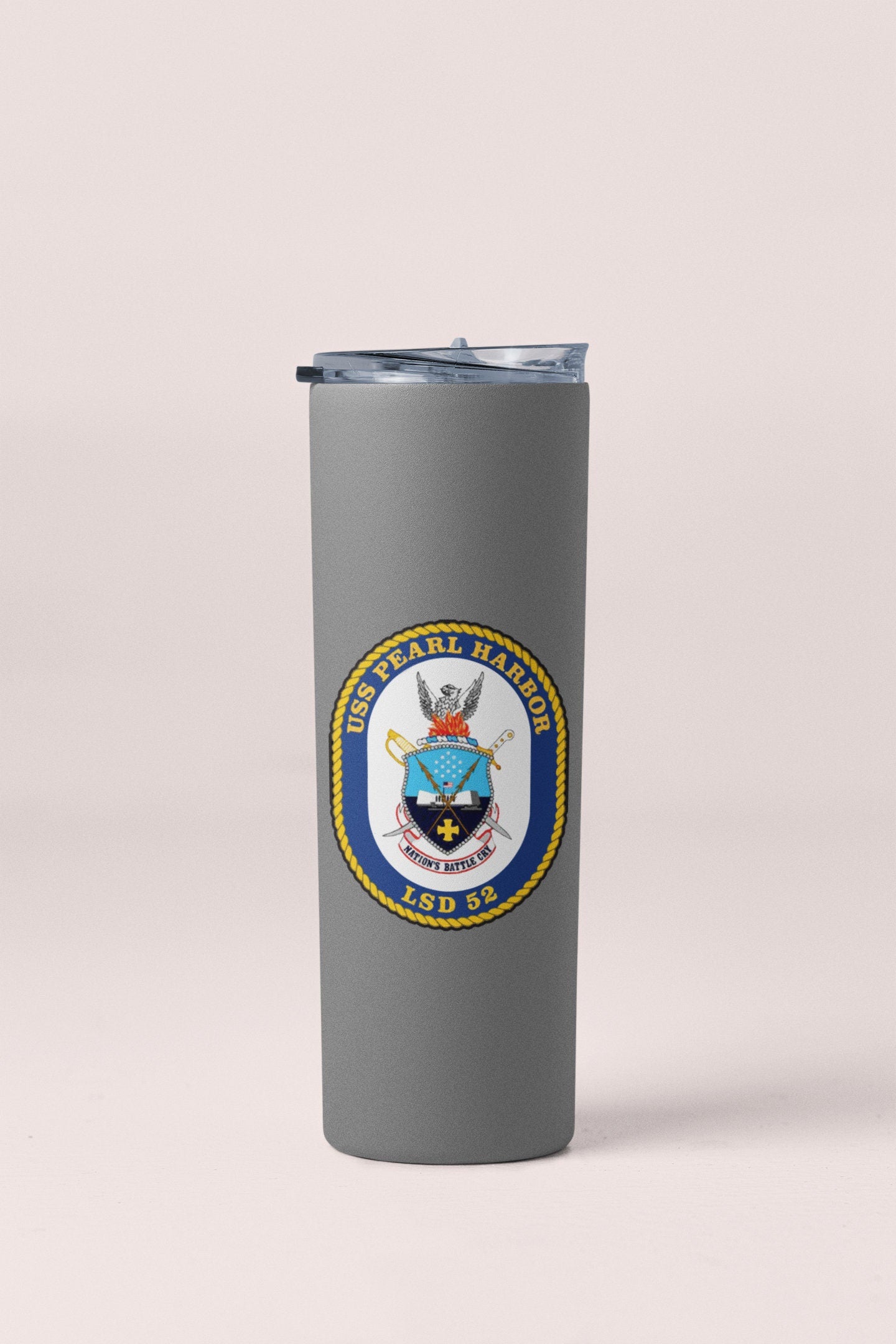 USS Pearl Harbor LSD-52 Badge Sticker Decal Whidbey Island Class Dock Landing Ship Car Sticker Bumper Sticker for Car Emblem