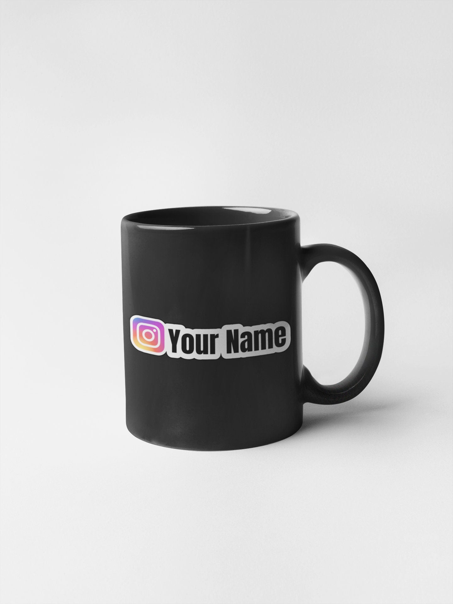 Personalized Instagram Username Sticker Decal Social Media Handle User ID Sticker Tag