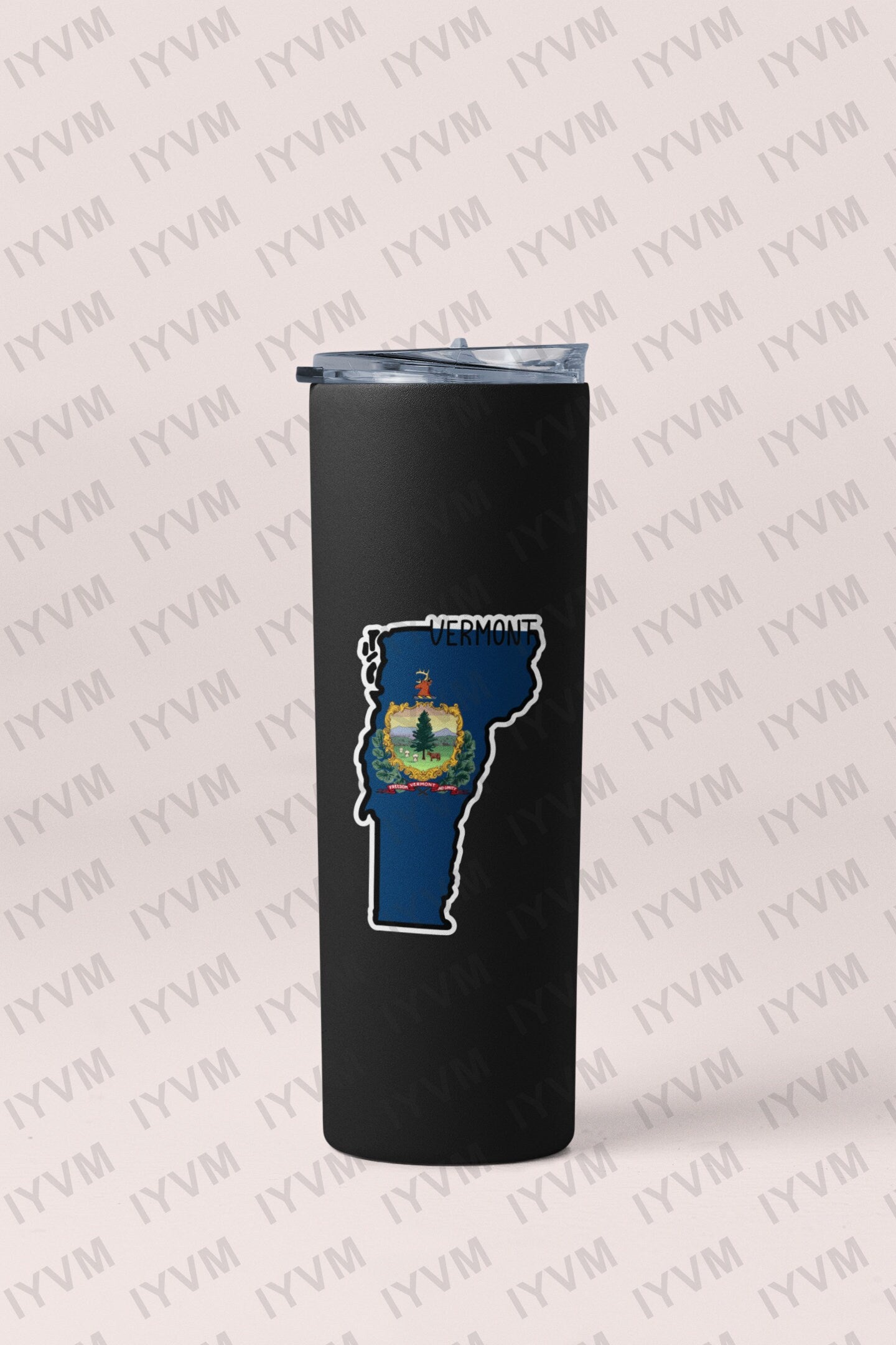 State of Vermont Map Flag Sticker Decal  USA Vermont State  Montpelier  The Green Mountain State