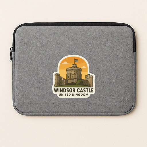 Windsor Castle UK Iron On Heat Transfer Vinyl HTV Die-Cut Symbolic Landmark
