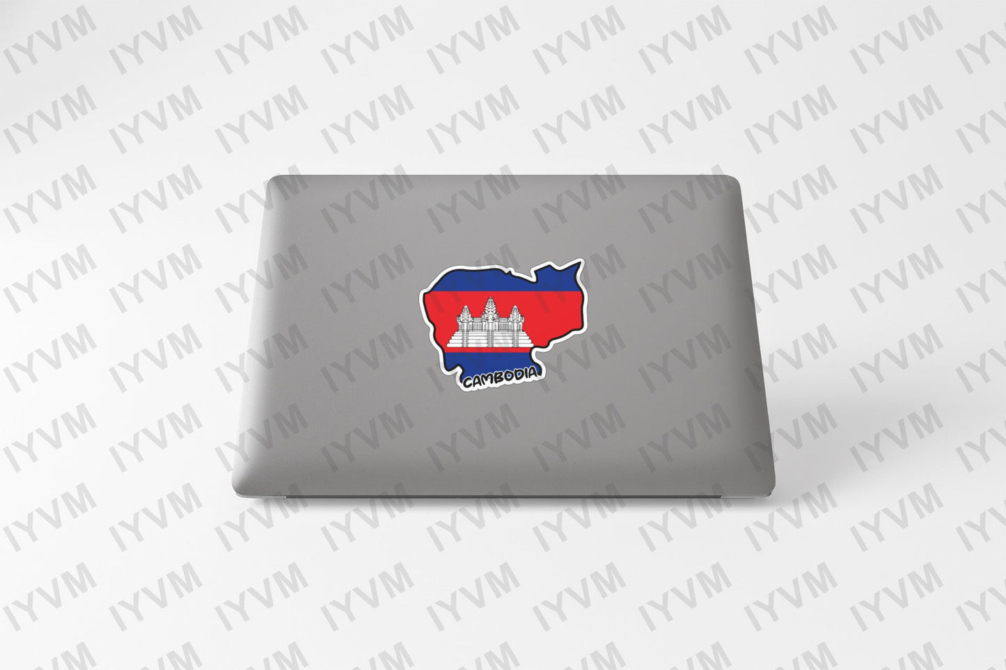 Cambodia Map Flag Sticker Decal / Phnom Penh / Kampuchea / Kingdom of Cambodia