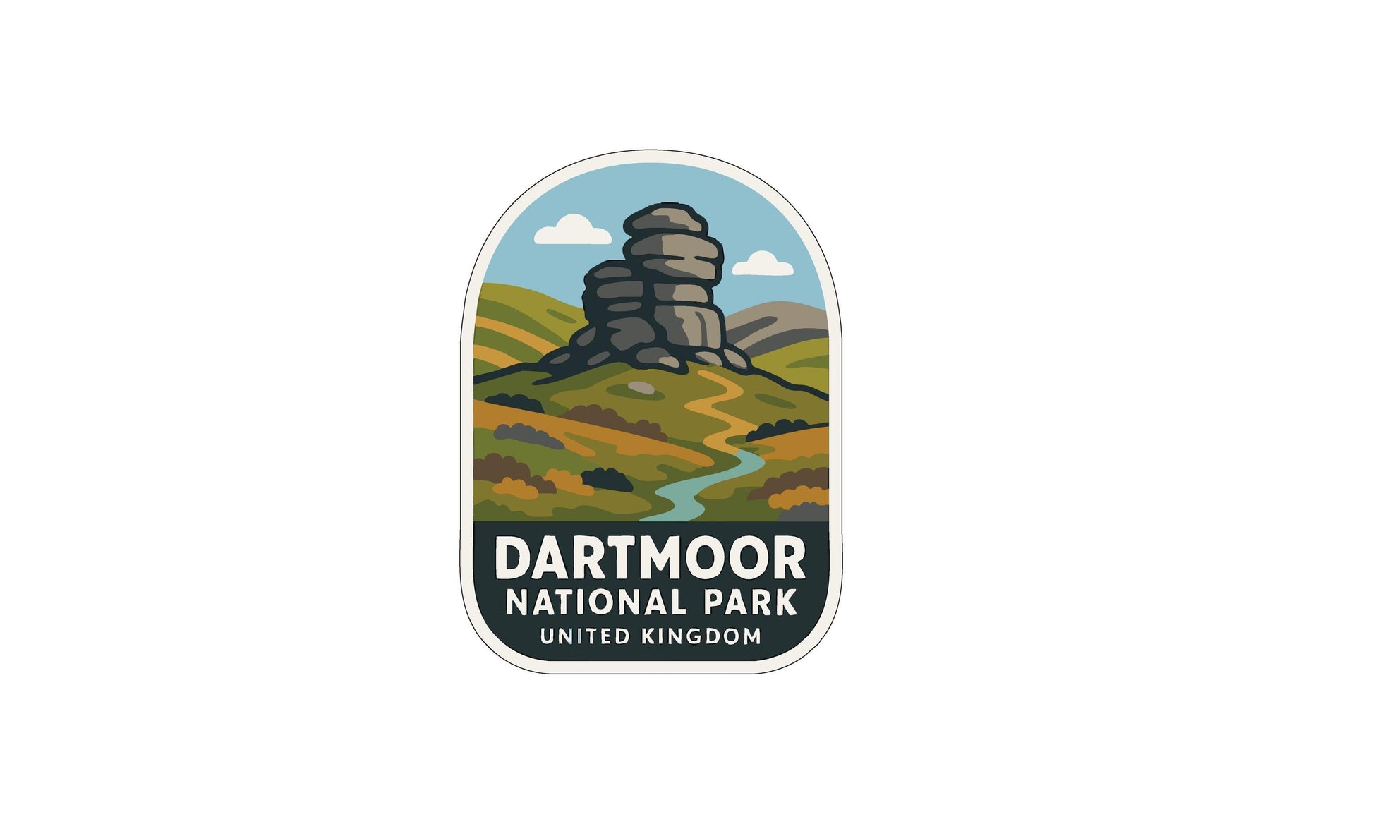 a logo for Dartmoor National Park, United Kingdom.