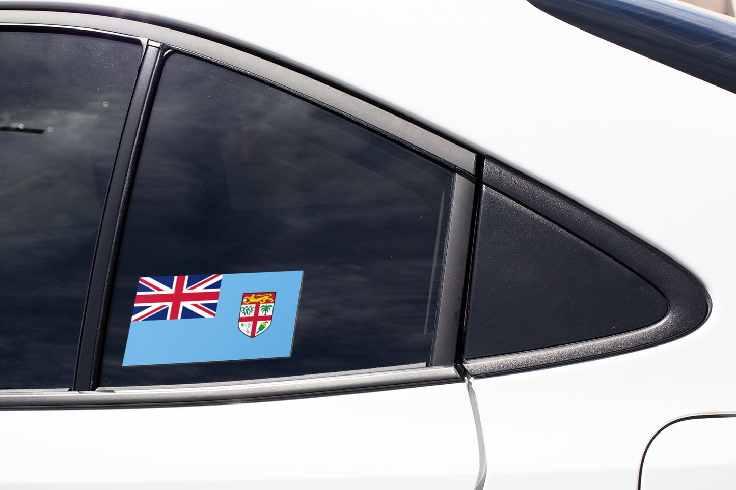 Fiji Flag Sticker Decal / Republic of Fiji / Rerevaka na Kalou ka Doka na Tui / Suva / Fijian