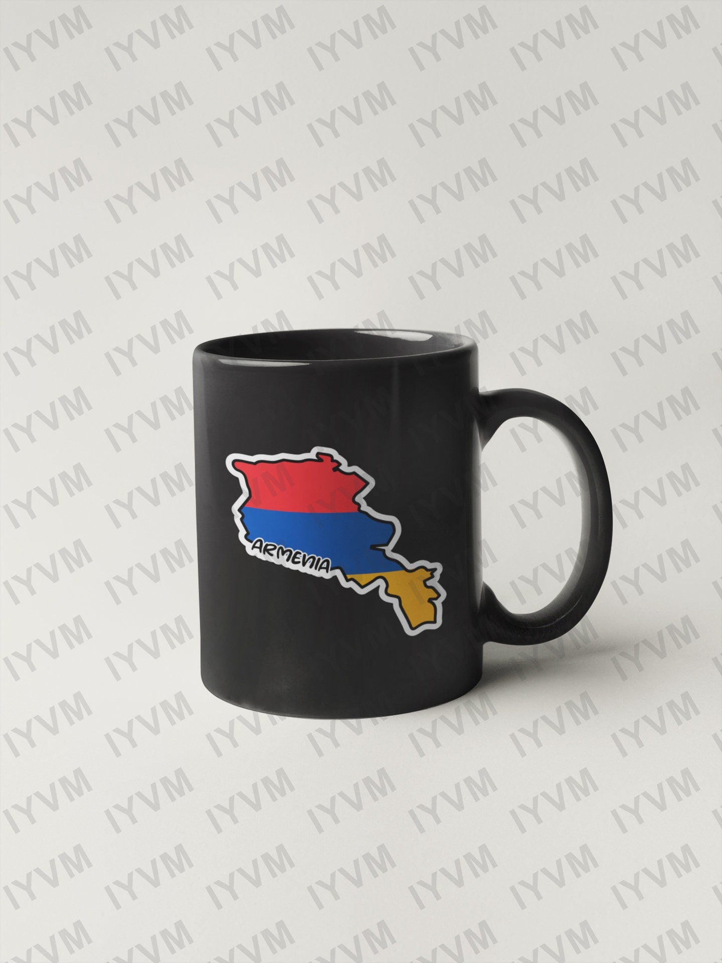 Armenia Map Flag Sticker Decal / Yerevan / Մեկ Ազգ, Մեկ Մշակույթ Mek Azg, Mek Mshakuyt / Armenian