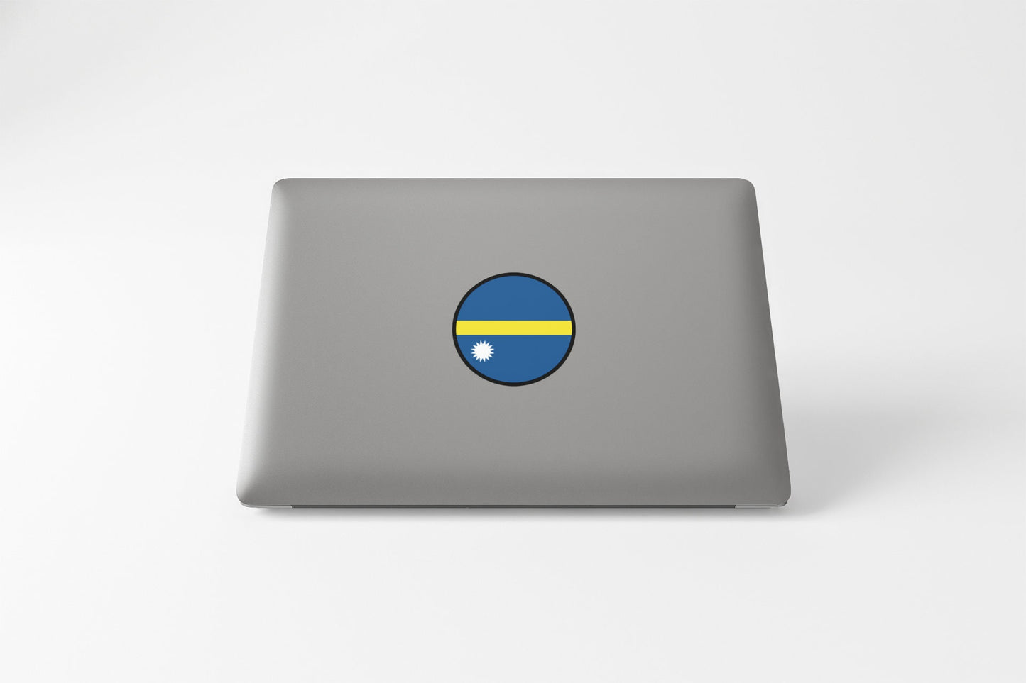 Nauru Flag Circle Sticker Decal