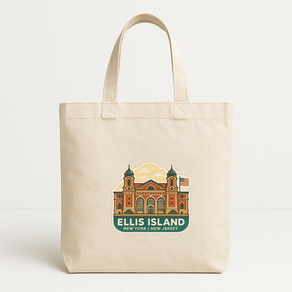 Ellis Island New York New Jersey Iron On Heat Transfer Vinyl HTV Symbolic
