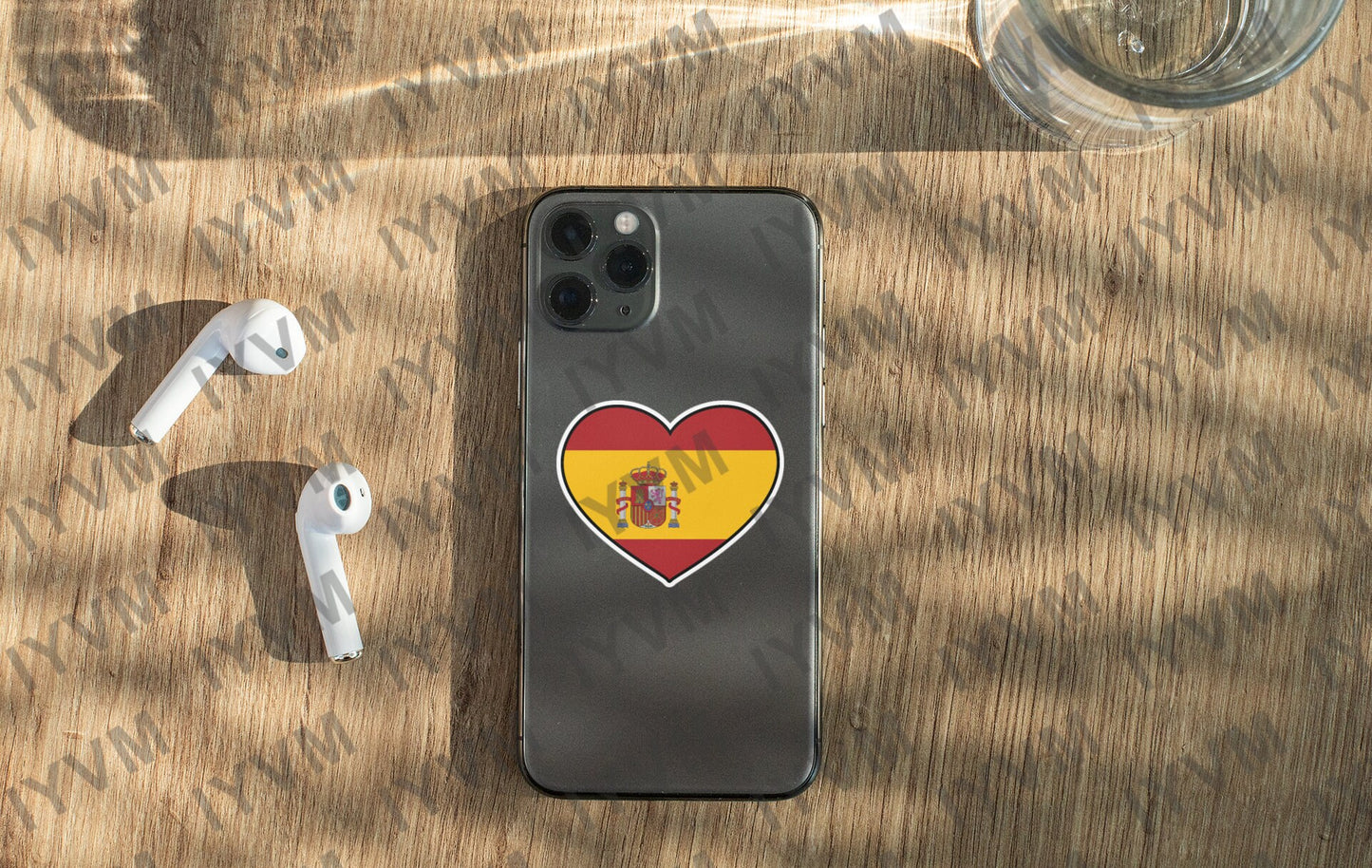 Spain Flag Heart Sticker Decal / Kingdom of Spain / Reino de España / Plus ultra / Spanish