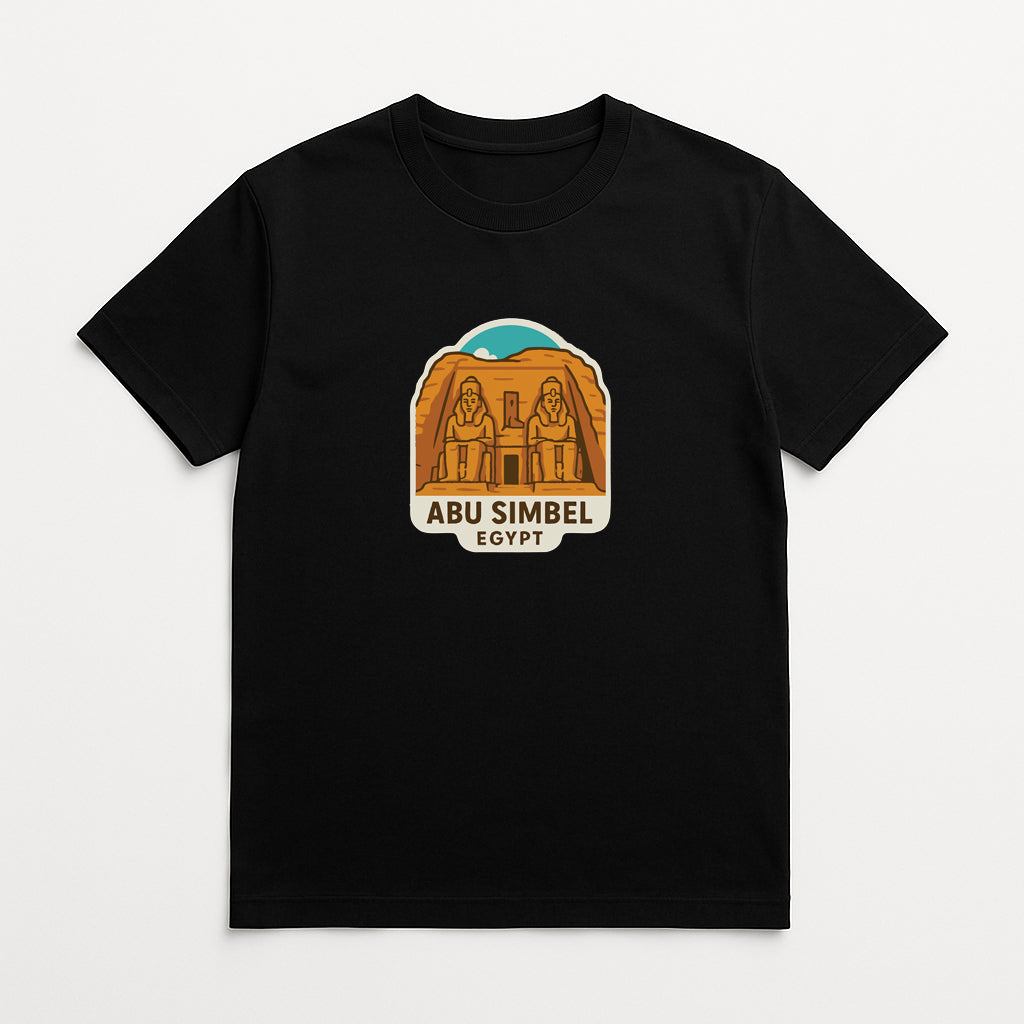 Abu Simbel Egypt Iron On Heat Transfer Vinyl HTV Die-Cut Symbolic Landmark