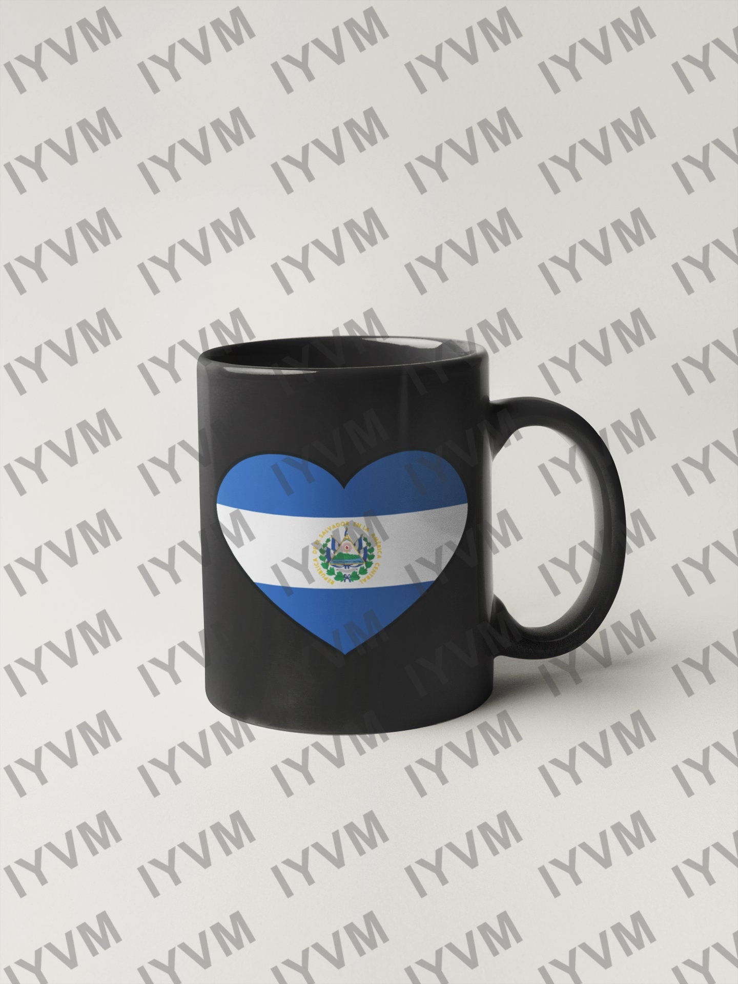 El Salvador Flag Heart Sticker Decal / Republic of El Salvador / Dios, Unión, Libertad / San Salvador / Salvadoran Salvadorian
