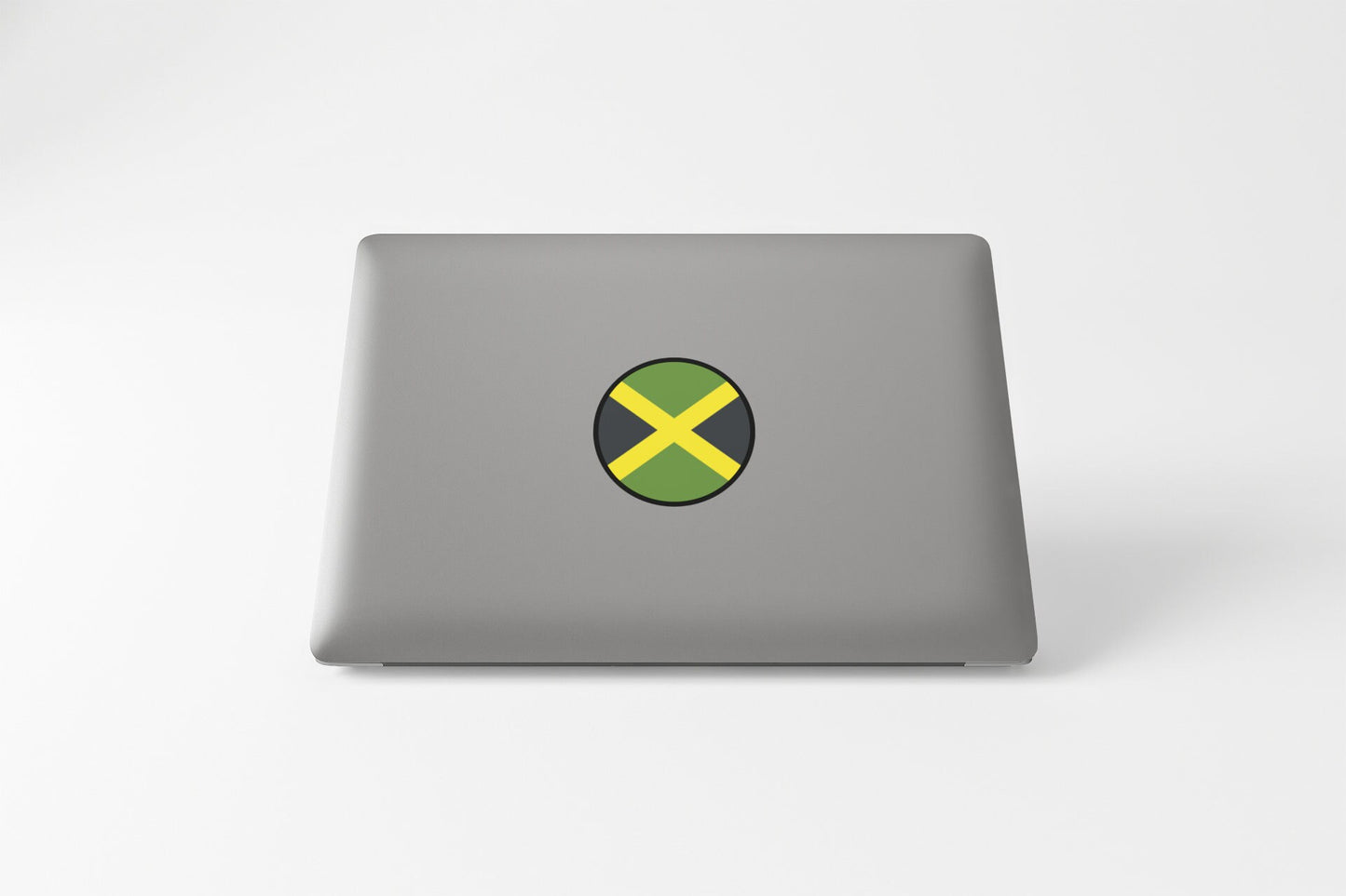 Jamaica Flag Circle Sticker Decal