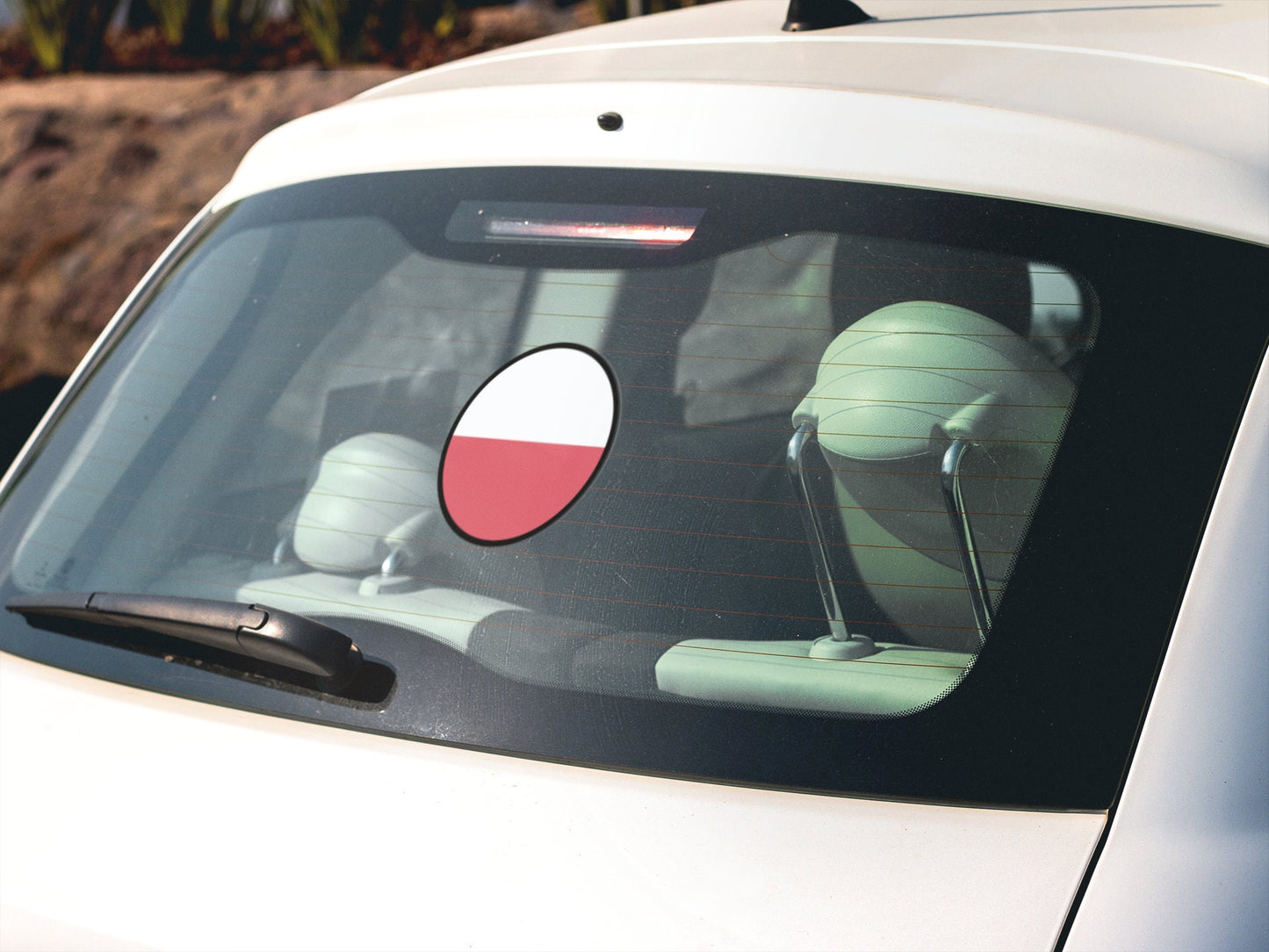 Poland Flag Circle Sticker Decal