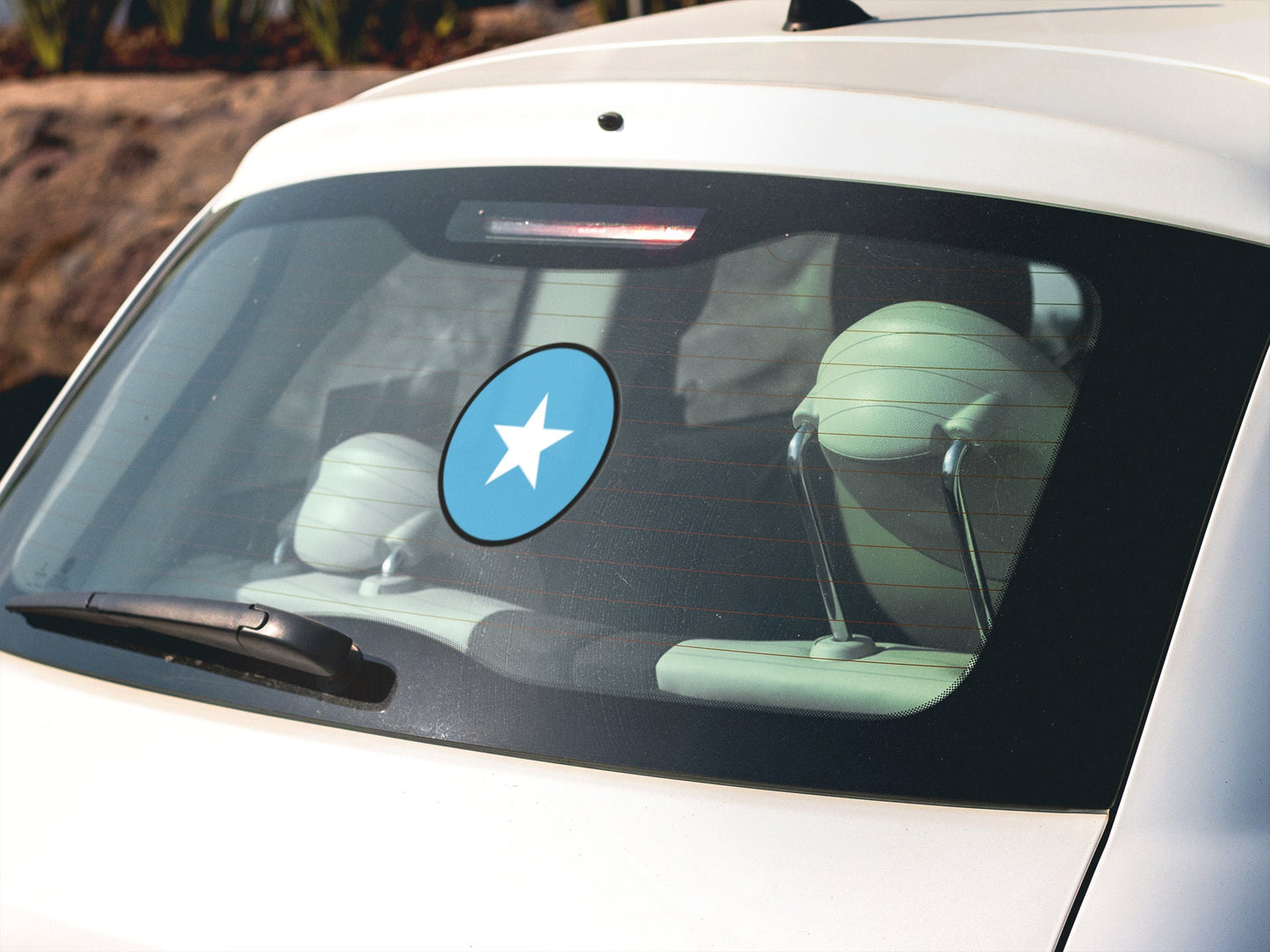 Somalia Flag Circle Sticker Decal