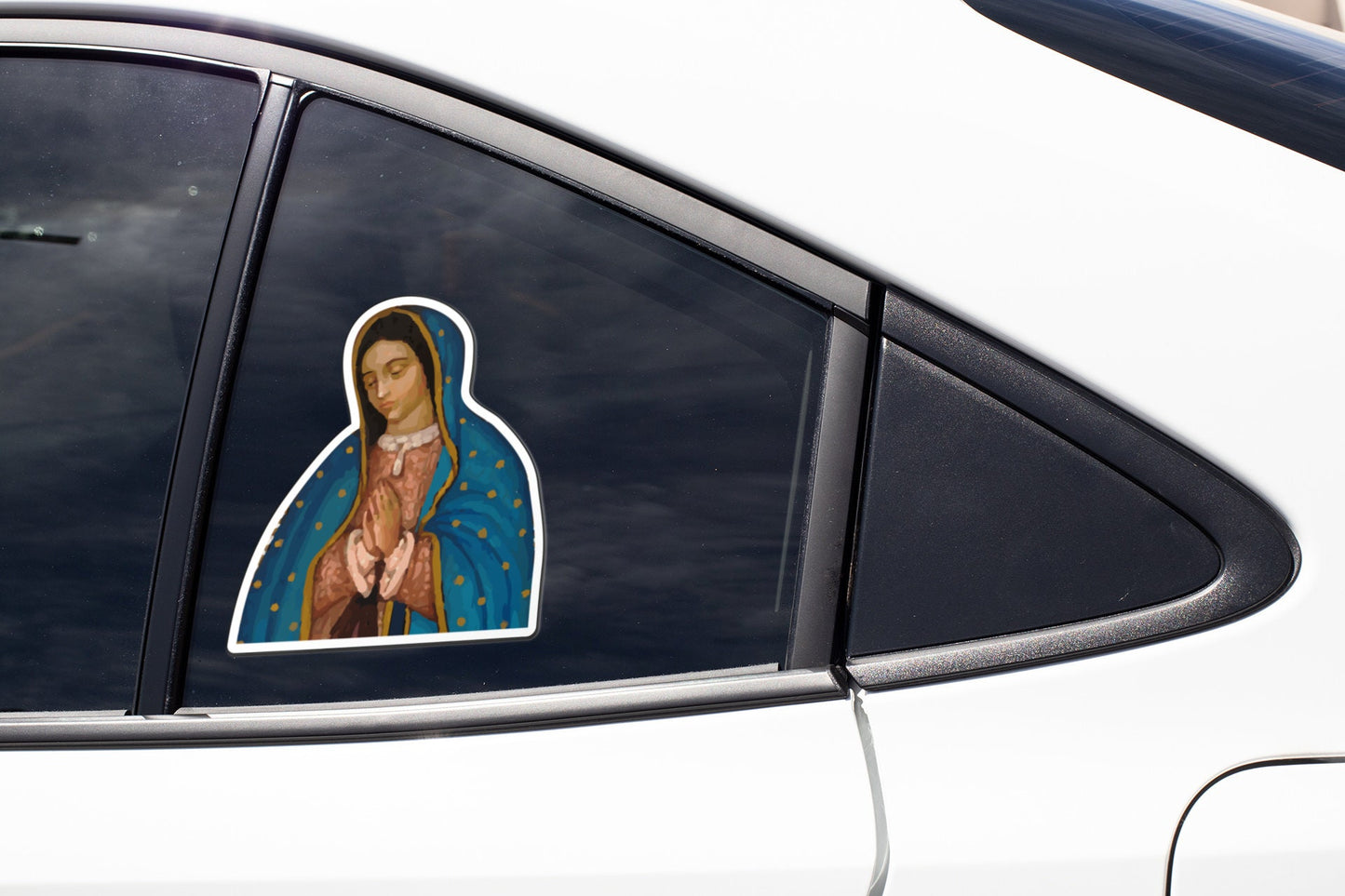 Our Lady of Guadalupe Sticker Decal Vinyl Decal Virgin of Guadalupe Nuestra Señora de Guadalupe Virgin Mary Sticker Virgen de Guadalupe