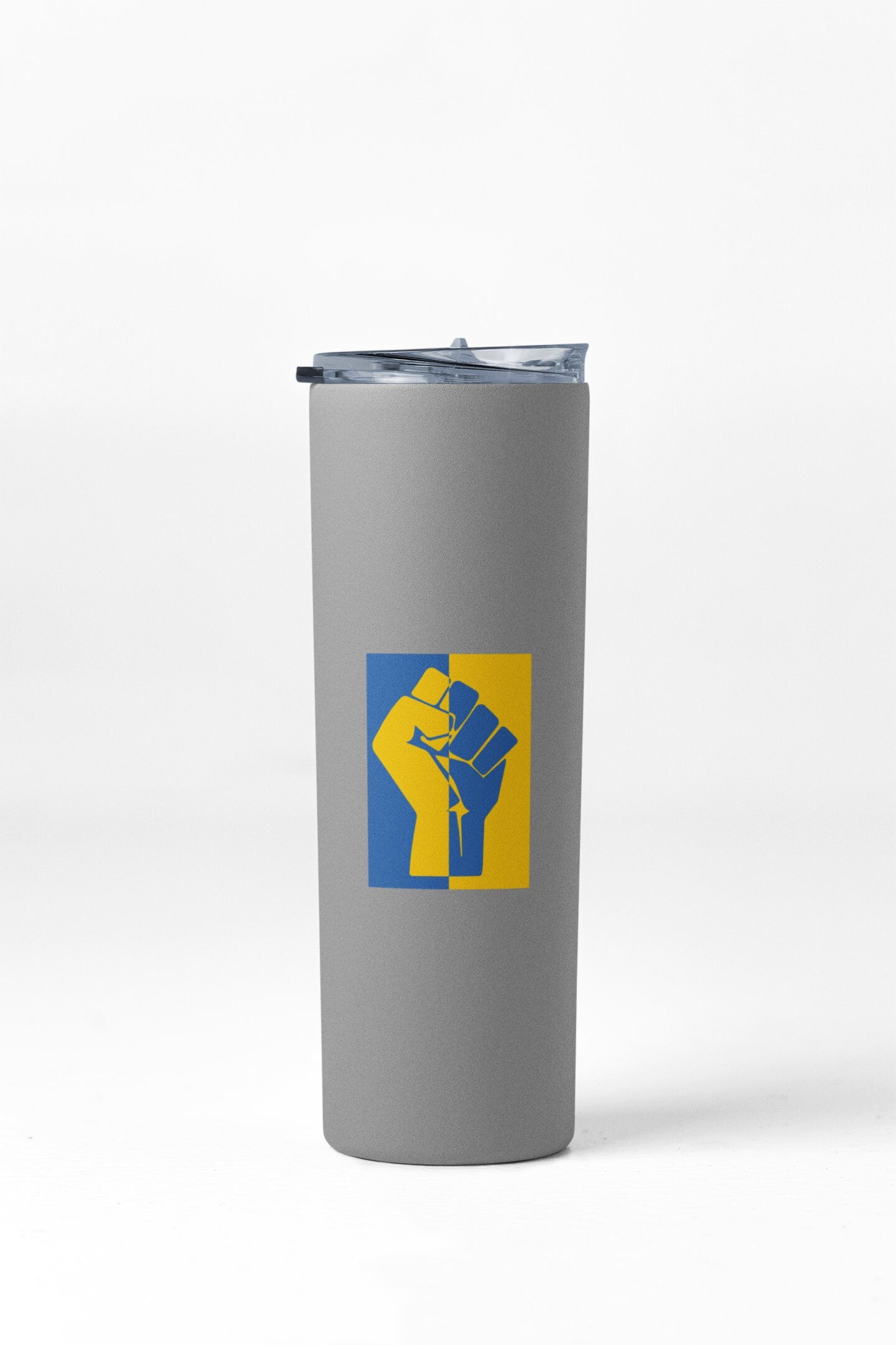 Ukraine Flag Resist Fist I Stand with Ukraine Sticker Decal / Russia Invasion / Anti War / Say No to War / Pray for Ukraine and Ukrainians /