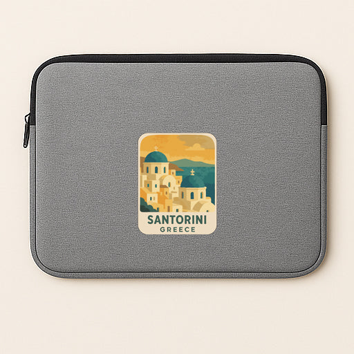 Santorini Greece Iron On Heat Transfer Vinyl HTV Die-Cut Symbolic Landmark