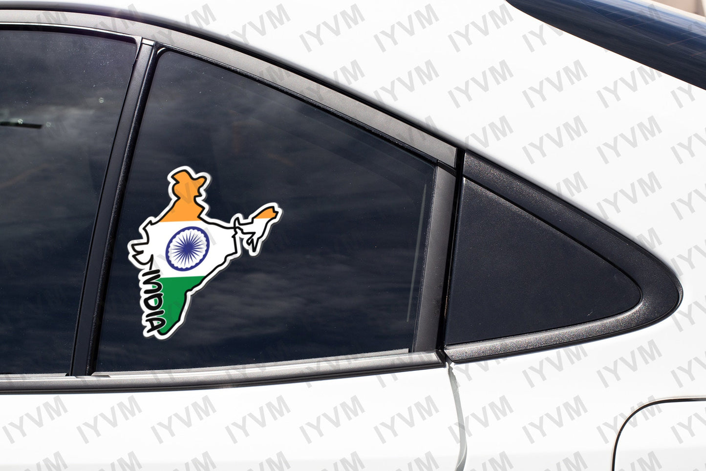 India Map Flag Sticker Decal / Republic of India / Satyameva Jayate / New Delhi