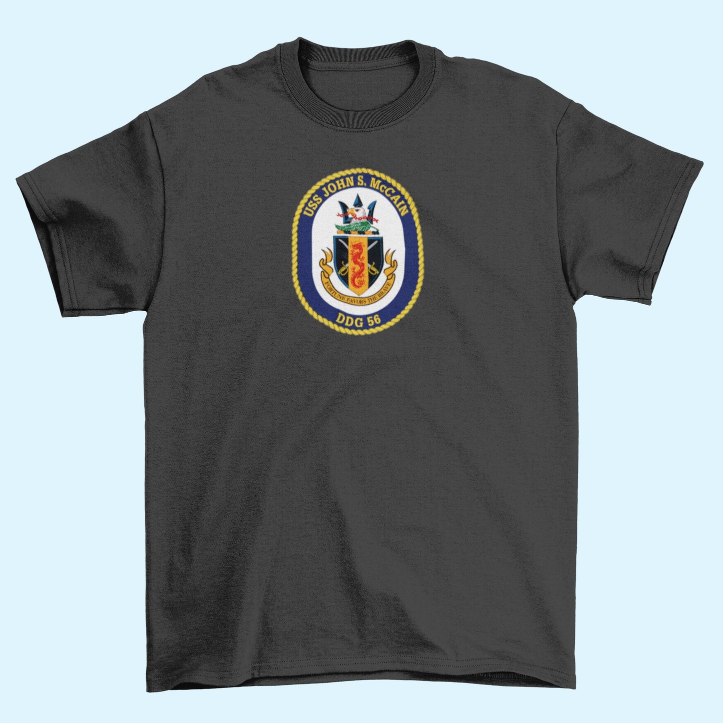 USS John S. McCain DDG-56 Badge Iron On Heat Transfer Vinyl HTV Arleigh Burke Class Destroyer