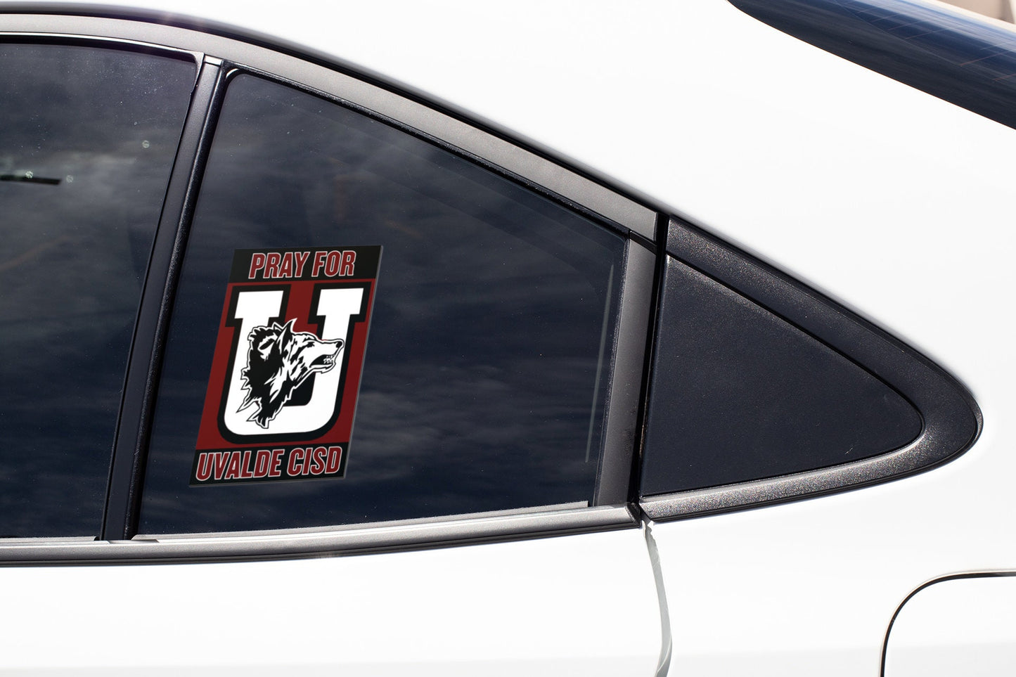 Pray for Uvalde CISD Sticker Decal Robb Elementary School Shooting Victims