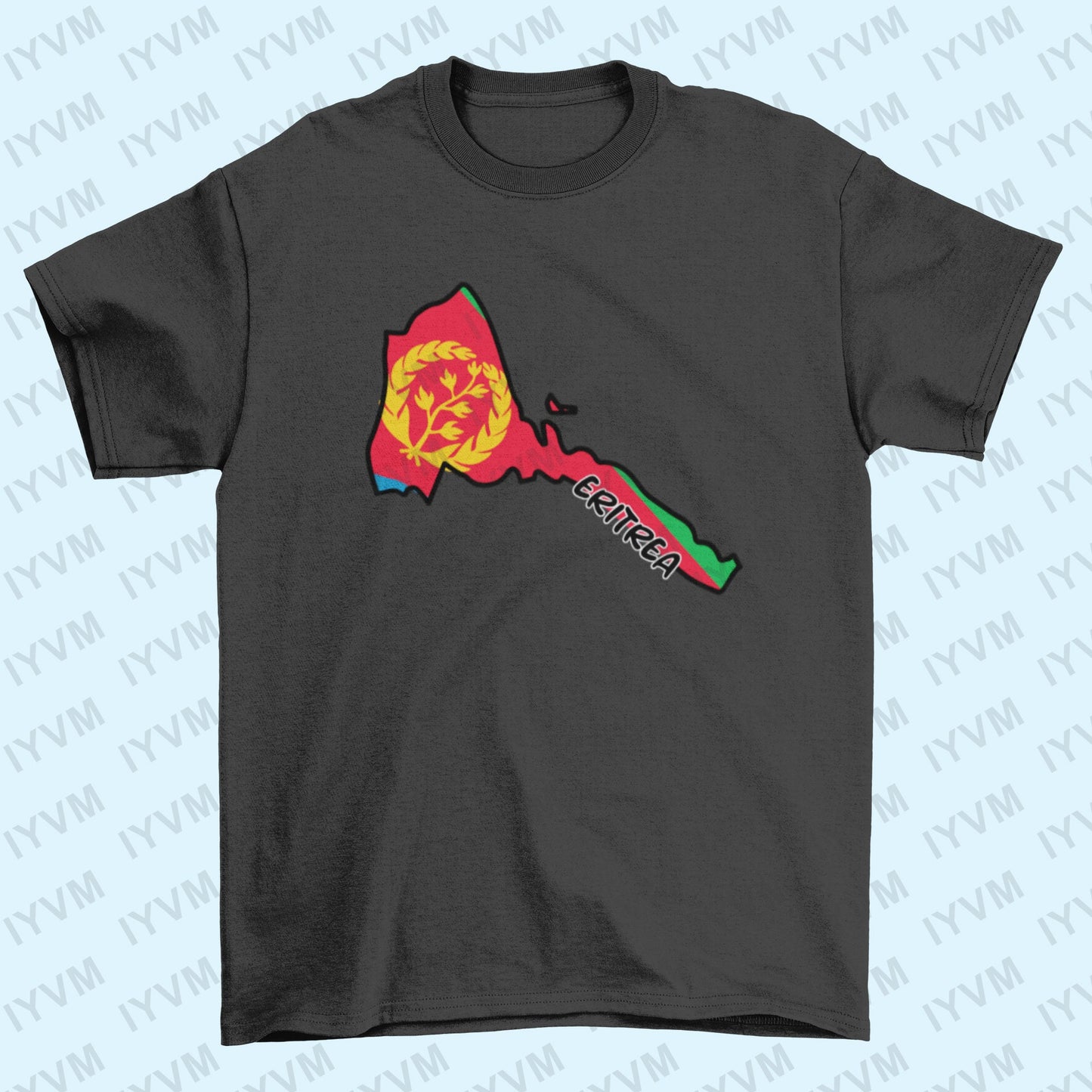 Eritrea Map Iron On Heat Transfer Vinyl HTV / State of Eritrea / Asmara / Tigrinya / Eritrean