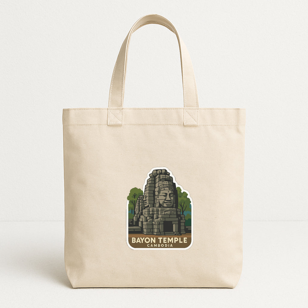 Bayon Temple Cambodia Iron On Heat Transfer Vinyl HTV Die-Cut Symbolic Landmark