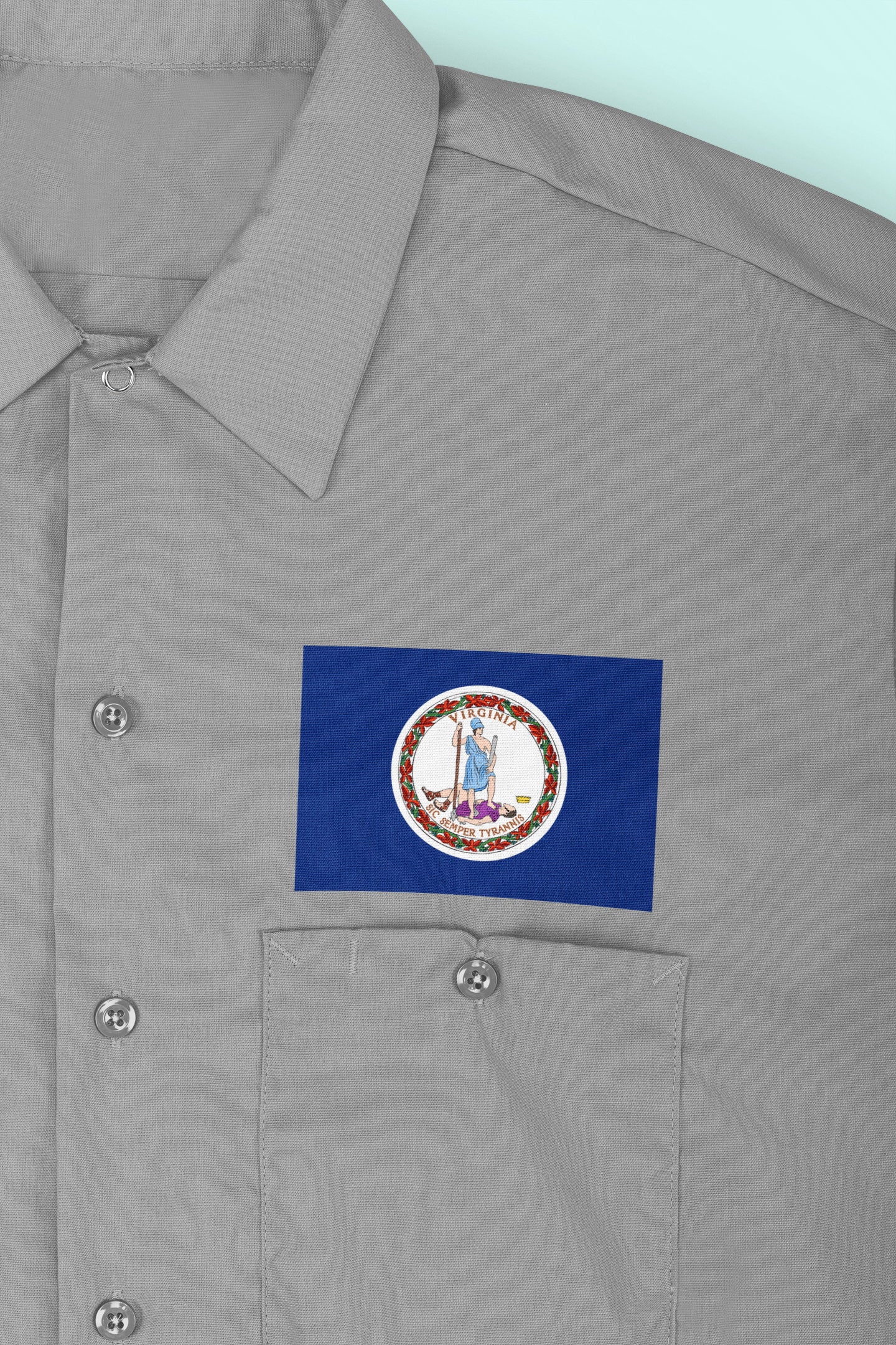 State of Virginia Flag Iron On Heat Transfer Vinyl HTV Virginia State  Richmond The Old Dominion State Mother of Presidents Mother of States