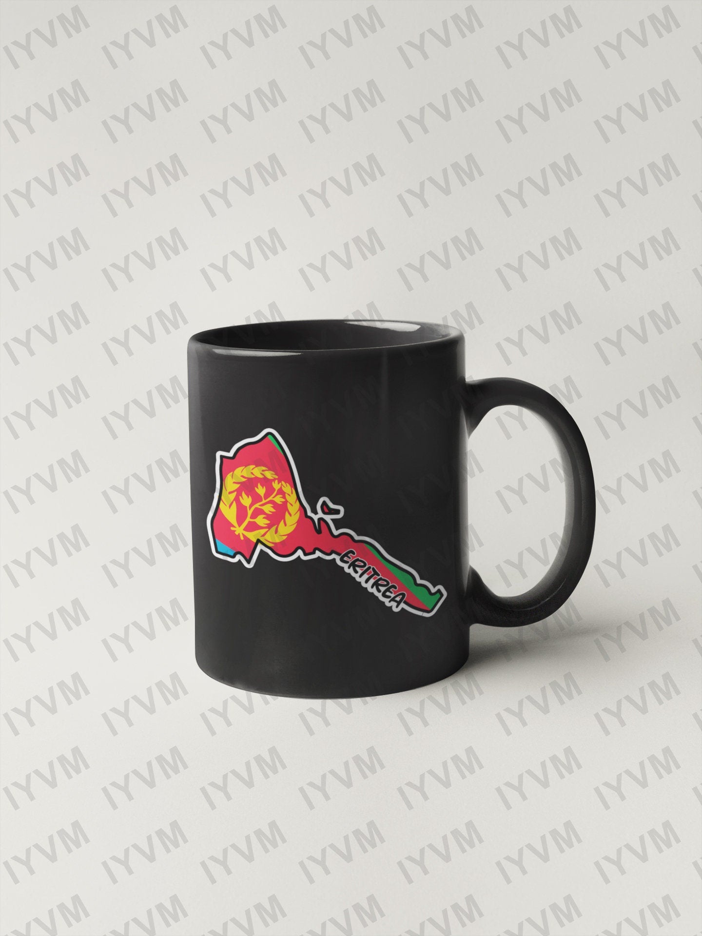 Eritrea Map Flag Sticker Decal / State of Eritrea / Asmara / Tigrinya / Eritrean