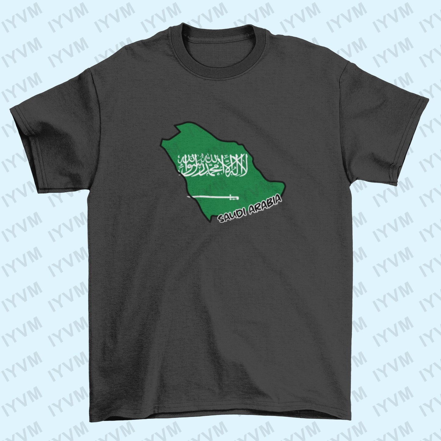 Saudi Arabia Map Iron On Heat Transfer Vinyl HTV / Kingdom of Saudi Arabia / Riyadh / Saudi Arabian
