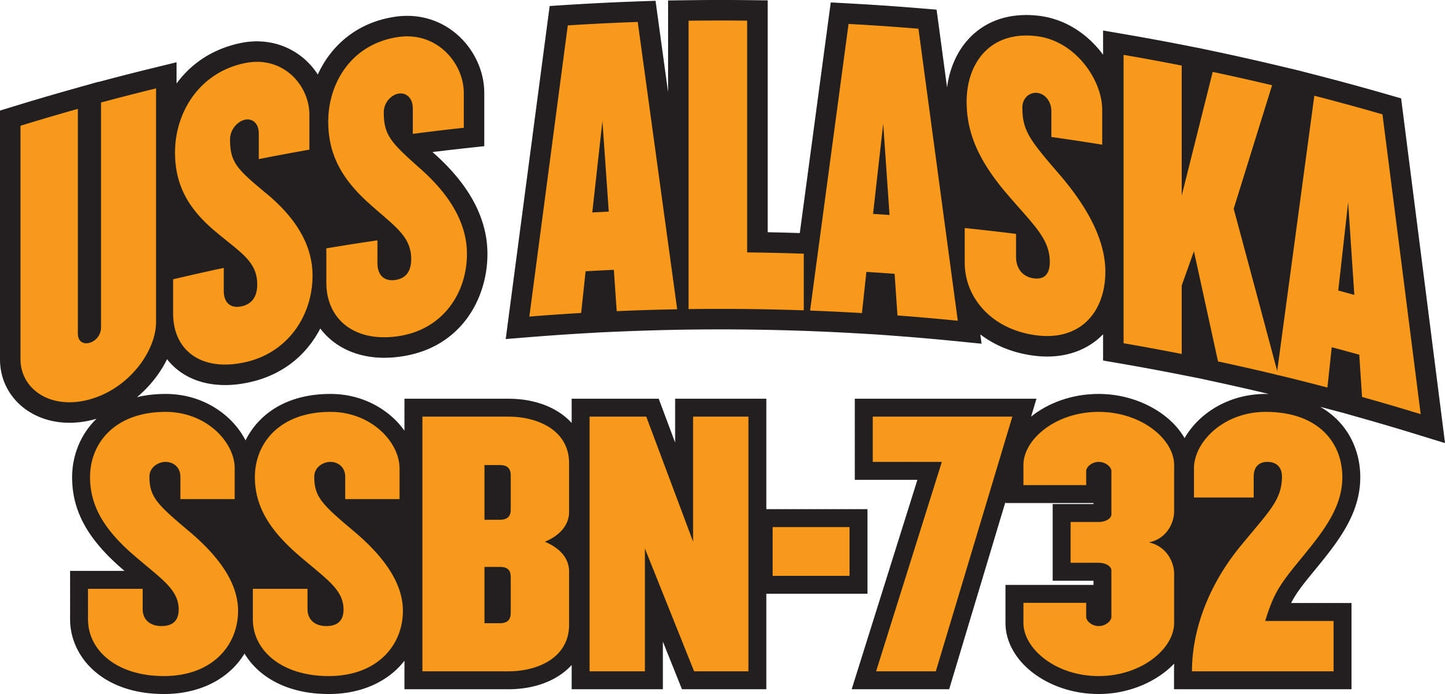 USS Alaska SSBN-732 Submarine Vinyl Sticker Decal