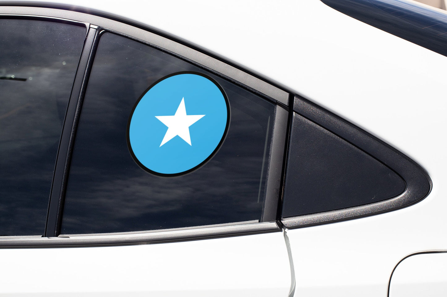 Somalia Flag Circle Sticker Decal