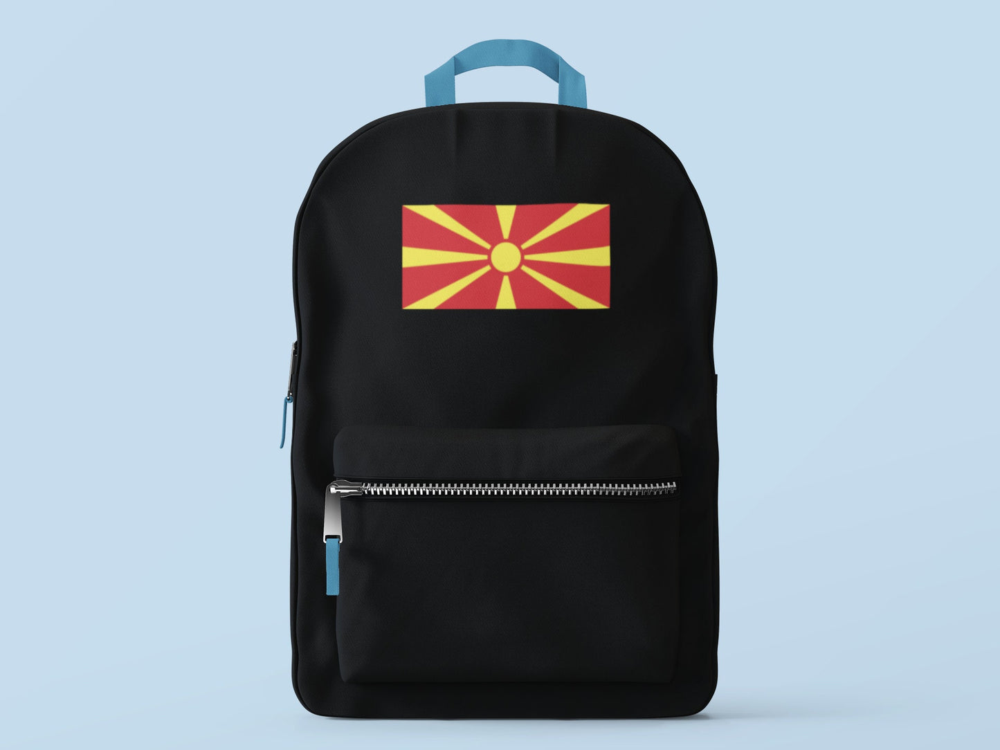 Macedonia Flag Iron On Heat Transfer Vinyl HTV / Republic of North Macedonia / Република Северна Македонија / Skopje / Macedonian