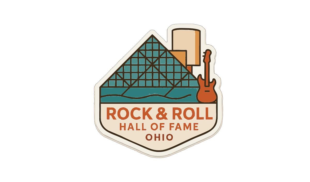 Rock & Roll Hall of Fame Ohio Iron On Heat Transfer Vinyl HTV Die-Cut Symbolic