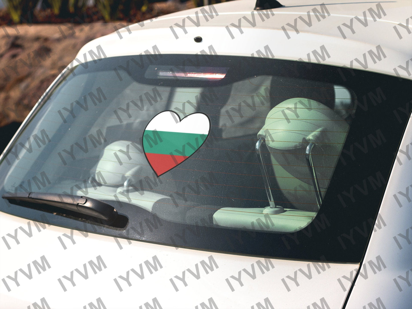 Bulgaria Flag Heart Sticker Decal / Sofia / Republic of Bulgaria / Съединението прави силата / Bulgarian